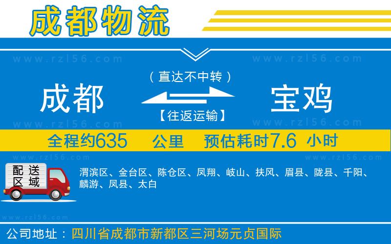 成都到寶雞貨運(yùn)公司