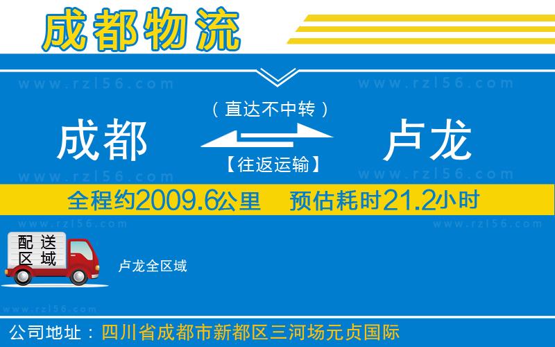 成都到盧龍貨運(yùn)