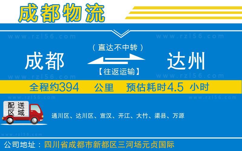 成都到達州專線