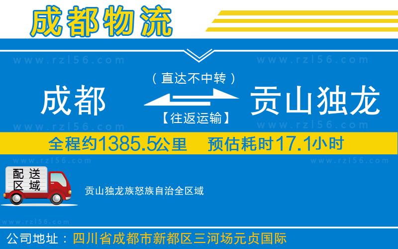 成都至貢山獨龍族怒族自治專線